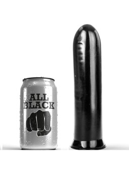 ALL BLACK - DILDO NEGRO 19 CM