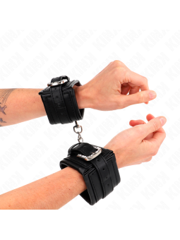 KINK - MUÑEQUERAS NEGRO CON...