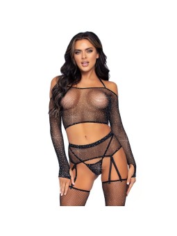 LEG AVENUE - SET CUATRO PIEZAS